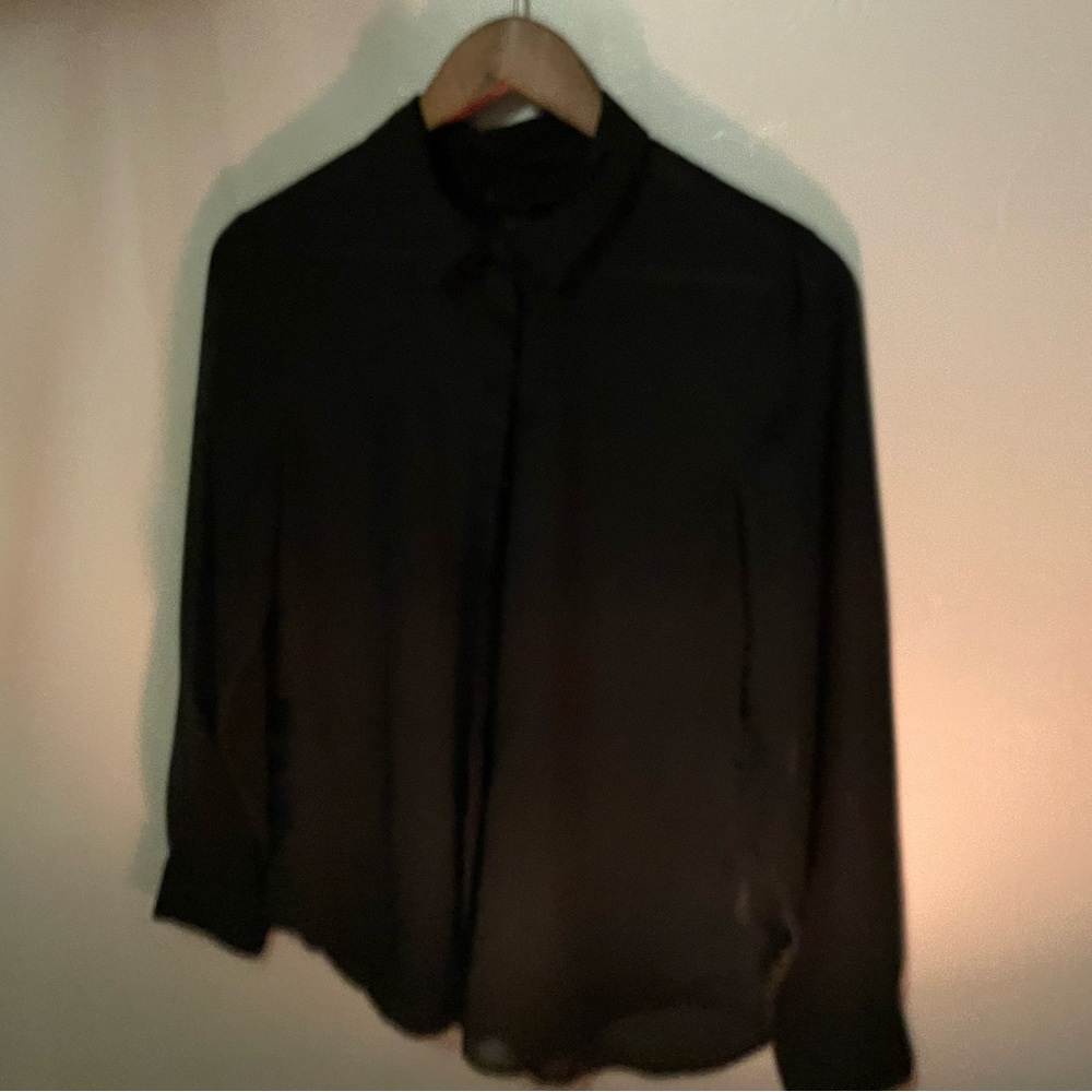 sheer button up